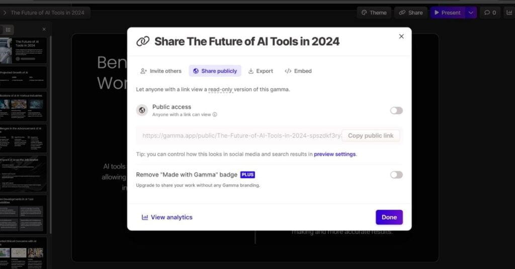 gamma ai for ppt